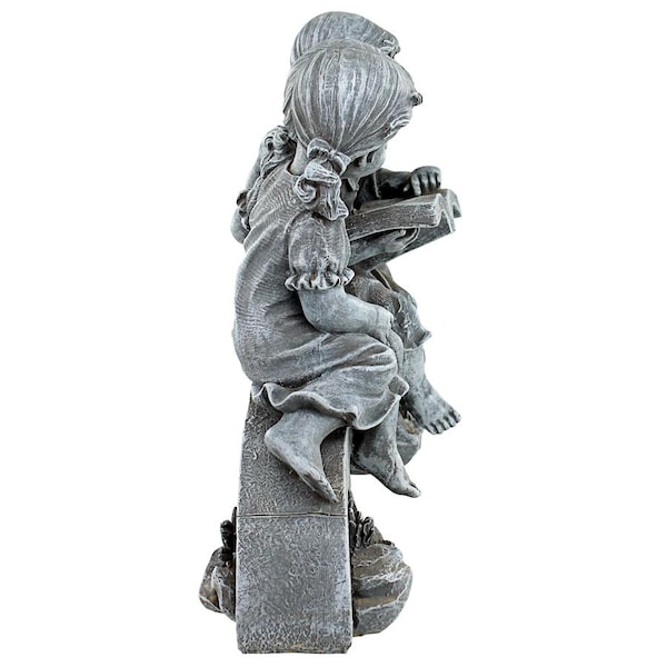 Design Toscano Nature's Scholars Reading Children Garden Statue